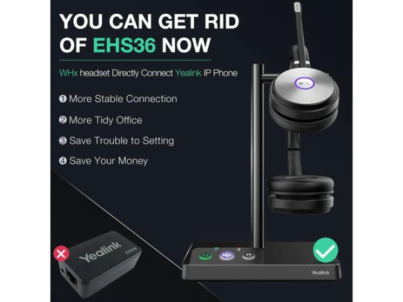 Wireless Mono Headset — Wireless Earbuds, Yealink