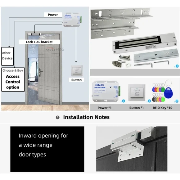 Electronic Gate Opener Access Control System and RFID Smart Door Lock Kit — Smart Lock