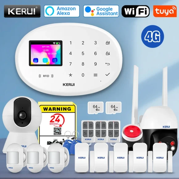 Wireless home alarm kit — Security Monitoring, KERUI