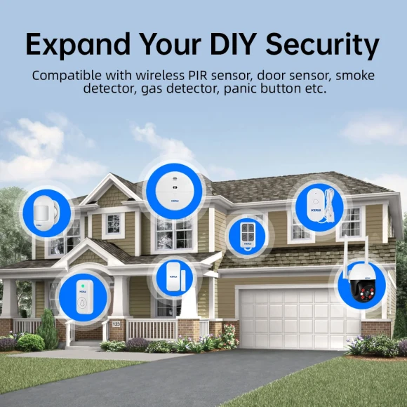 Wireless home alarm kit — Security Monitoring, KERUI