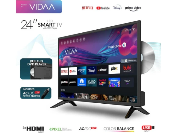 24-inch Smart HDTV with DVD Player — Smart TV, Supersonic