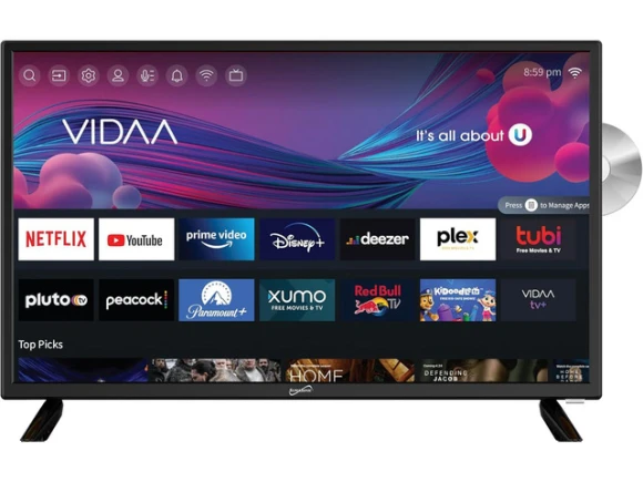 24-inch Smart HDTV with DVD Player — Smart TV, Supersonic