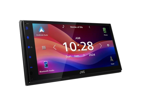 CarPlay Stereo with Wireless Remote — Car Infotainment System, JVC