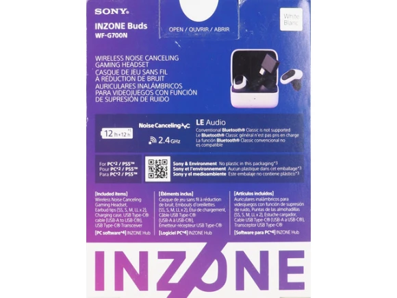 INZONE Buds Gaming Earbuds, White — Wireless Earbuds, Sony