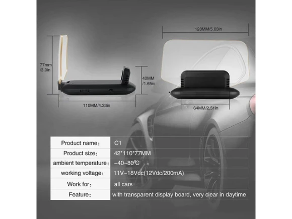 Vehicle-Mounted Head-Up Display System — Heads Up Display, JinTaoRui