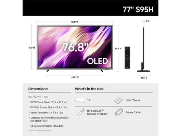 77-inch OLED Smart TV — Smart TV, Samsung