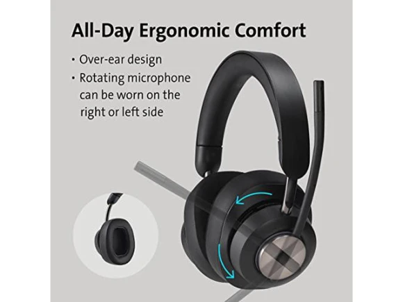 Bluetooth Over-Ear Headset — Wireless Earbuds, Kensington