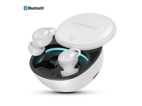 White True Wireless Earbuds — Wireless Earbuds, HyperGear