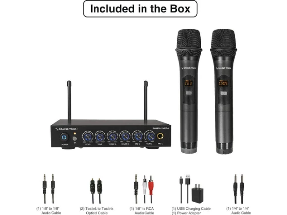 Wireless Microphone Karaoke Mixer System — Karaoke Machine, Sound Town