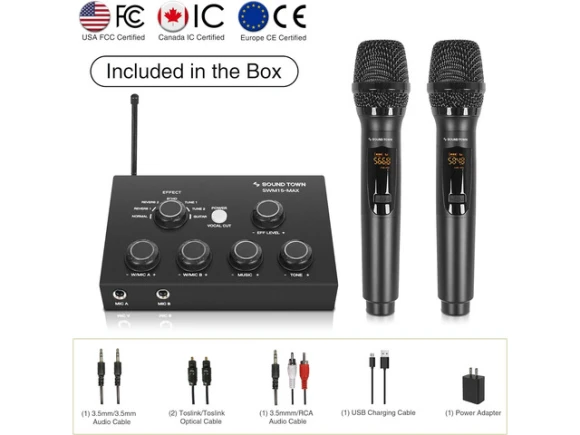 Wireless Microphone Karaoke Mixer System — Karaoke Machine, Sound Town