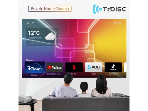 1080P Full HD Projector — Smart Projector, TROISC