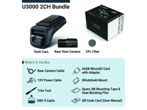 4K Front and Rear Dash Cam — Dash Cam, THINKWARE