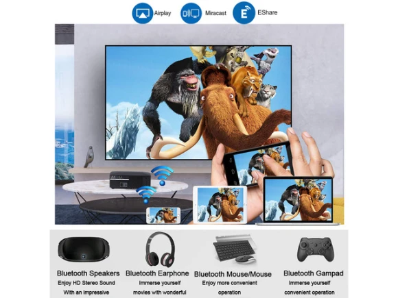 FLZEN F30UP Projector — Smart Projector, FLZEN