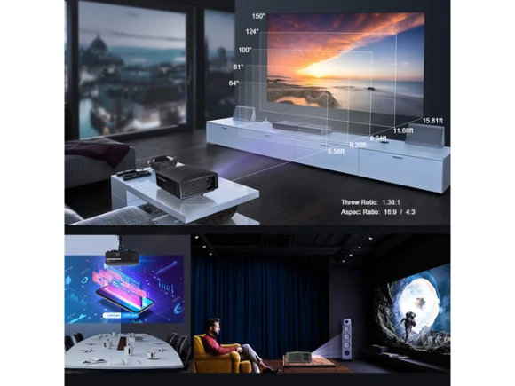 FLZEN F30UP Projector — Smart Projector, FLZEN