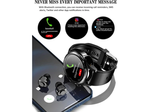 Smart Watch with Wireless Earbuds — Smart Watch, TROPRO