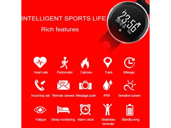 Bluetooth Smart Bracelet — Fitness Tracker, ZOSKVEE