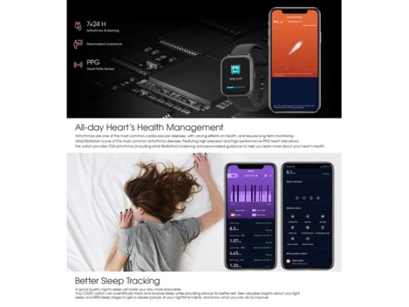 CS201 Sport Smartwatch — Smart Watch, ZOSKVEE