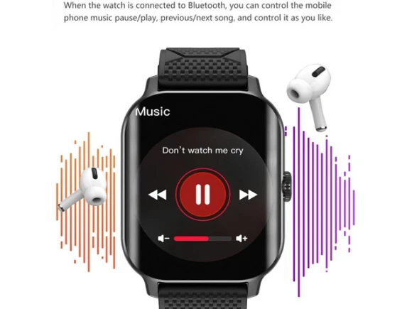 F12 Smart Watch, Gold + Pink — Smart Watch, ZOSKVEE