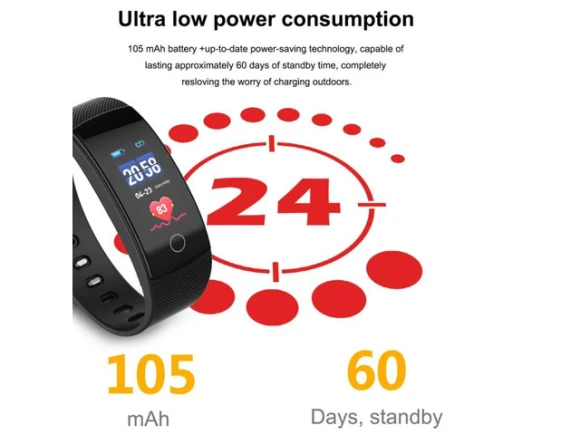 Smart Bracelet QS80 Plus — Fitness Tracker, ZOSKVEE
