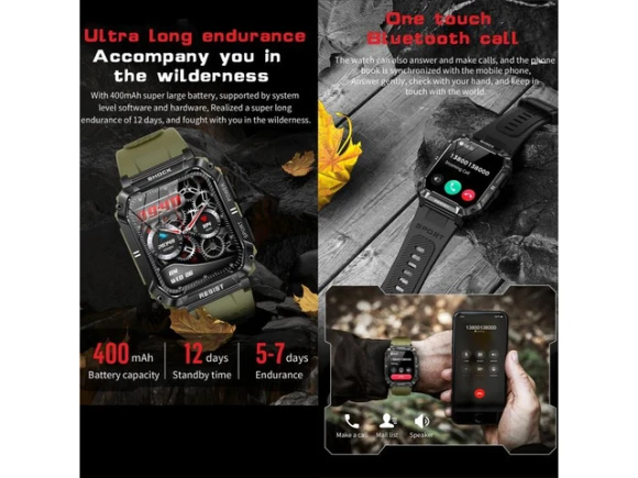 1.95-inch Sport Smartwatch — Smart Watch, ZOSKVEE