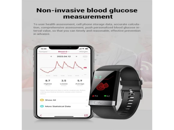 Black Smart Watch TK31 — Smart Watch, ZOSKVEE