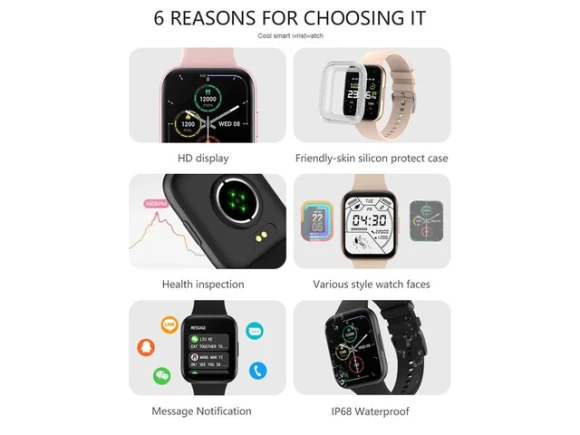 Gray Smart Watch — Smart Watch, ZOSKVEE