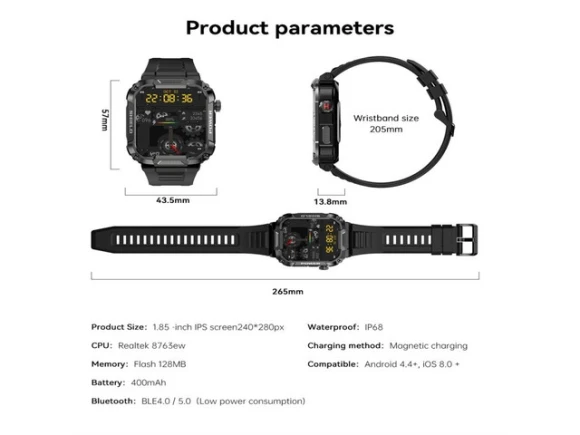 Green Smart Watch — Smart Watch, ZOSKVEE