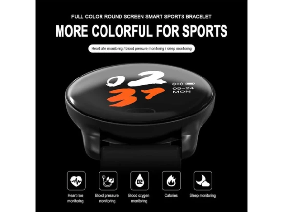 Smart bracelet, Black — Fitness Tracker, ZOSKVEE