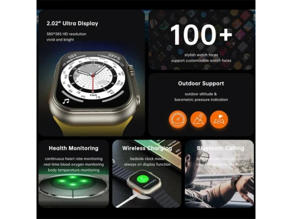 Smart Watch, 2.02-inch Display — Smart Watch, ZOSKVEE