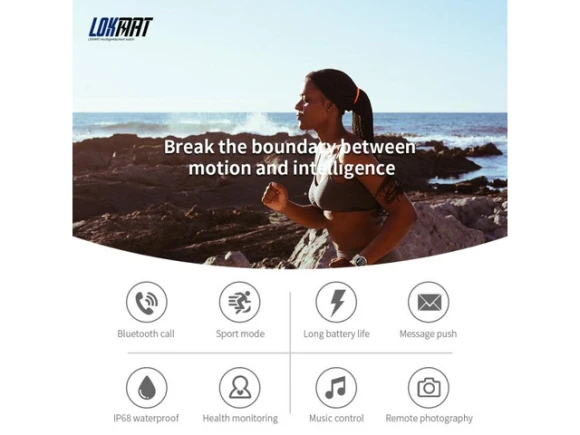 Sports fitness smartwatch — Smart Watch, LOKMAT