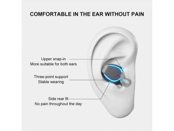 Bluetooth Earphones, Black — Wireless Earbuds, UMIDIGI
