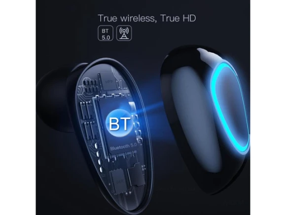 True Wireless Bluetooth Earphones with Power Bank — Wireless Earbuds