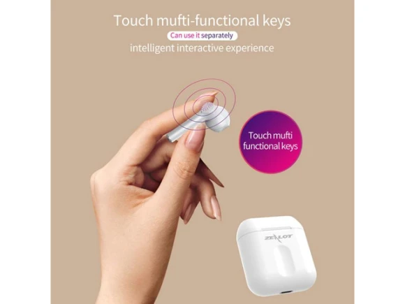 TWS Wireless Bluetooth Earphones, Pink — Wireless Earbuds