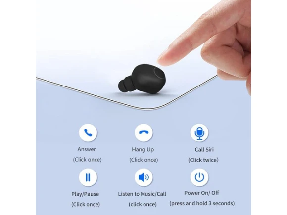 Wireless Earphones, Black — Wireless Earbuds, UMIDIGI