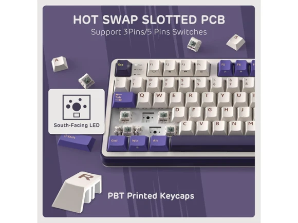 96% Mechanical Keyboard — Bluetooth Keyboard, GCROWN