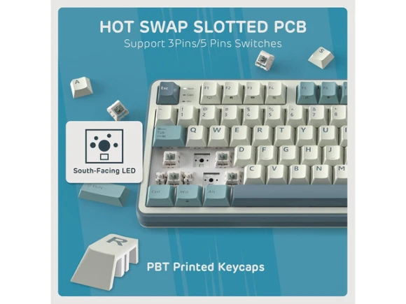96% Mechanical Keyboard — Bluetooth Keyboard, GCROWN
