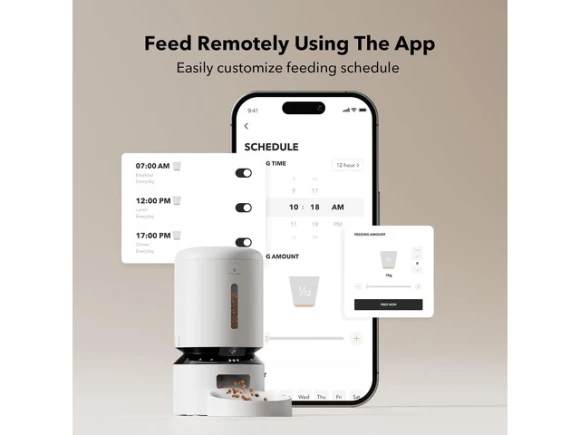 Automatic Cat Feeder with Camera — Automatic Pet Feeder, GCROWN
