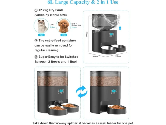 Automatic Cat Feeder — Automatic Pet Feeder, GCROWN