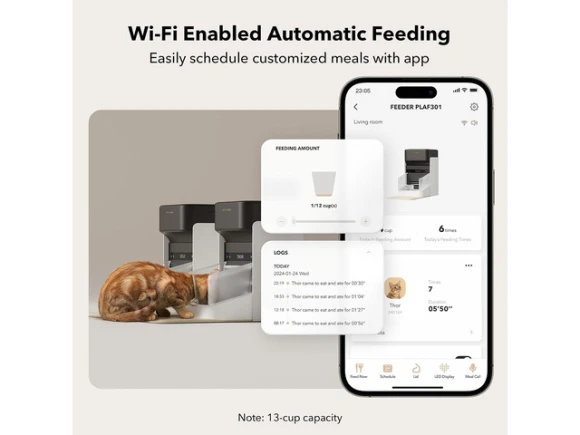 Automatic Cat Feeder — Automatic Pet Feeder, GCROWN