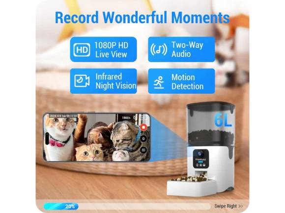 Automatic Cat Feeder — Automatic Pet Feeder, GCROWN