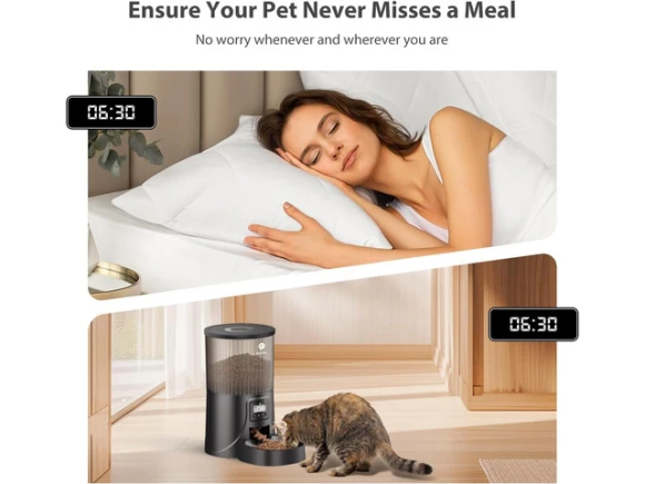 Automatic Pet Dry Food Dispenser — Automatic Pet Feeder, GCROWN