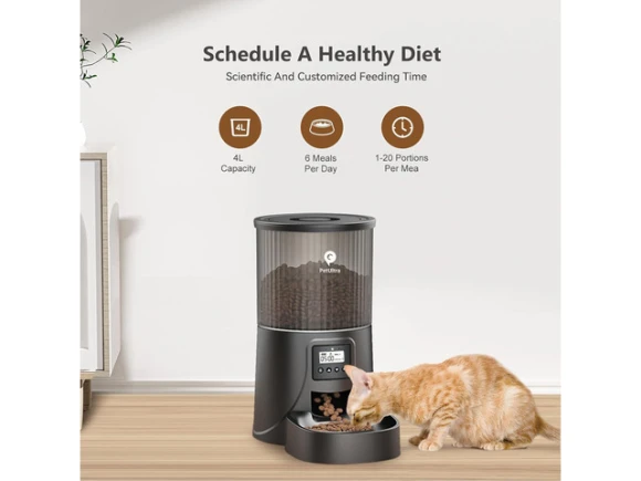 Automatic Pet Dry Food Dispenser — Automatic Pet Feeder, GCROWN