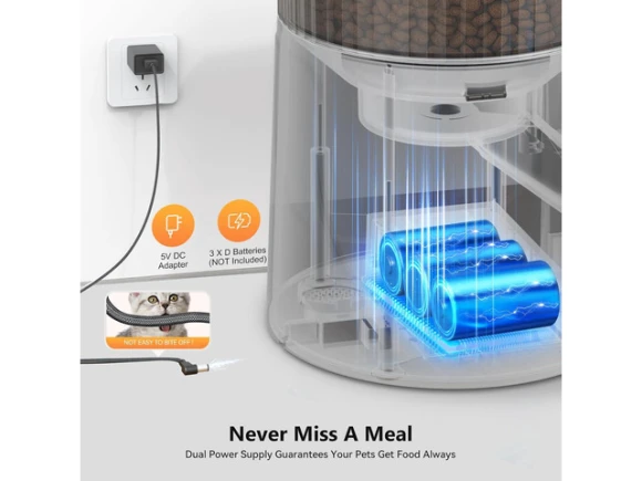 Automatic Pet Dry Food Dispenser — Automatic Pet Feeder, GCROWN