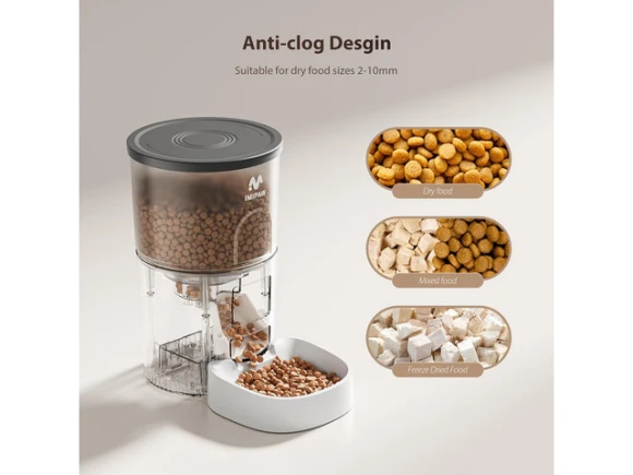 Automatic Pet Feeder and Water Fountain Combo — Automatic Pet Feeder, GCROWN