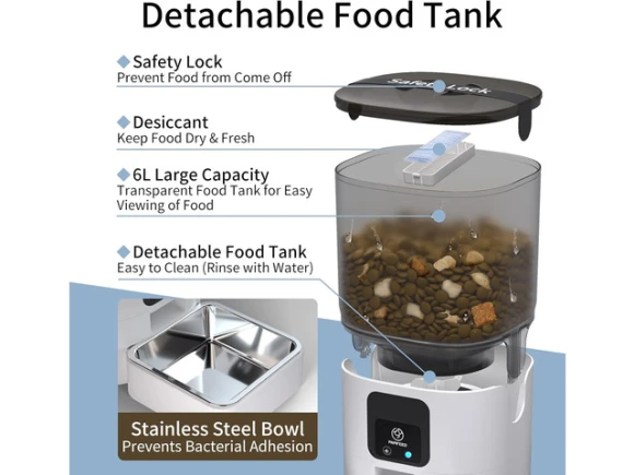 Automatic Pet Food Feeder — Automatic Pet Feeder, GCROWN