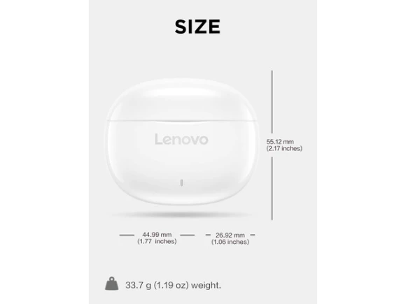 True Wireless Stereo Earbuds — Wireless Earbuds, Lenovo
