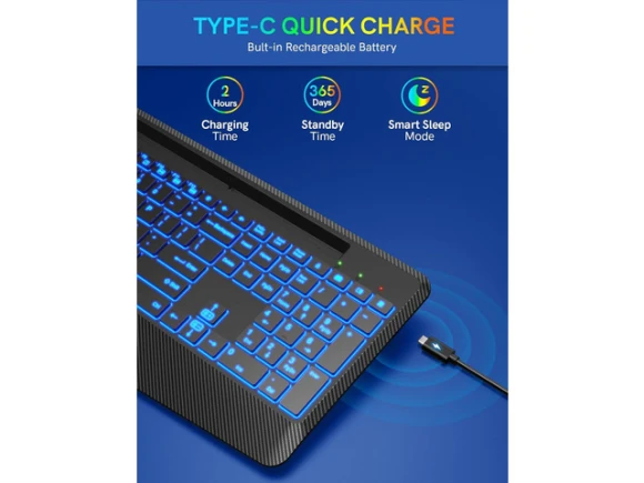 Wireless Keyboard — Bluetooth Keyboard, GCROWN