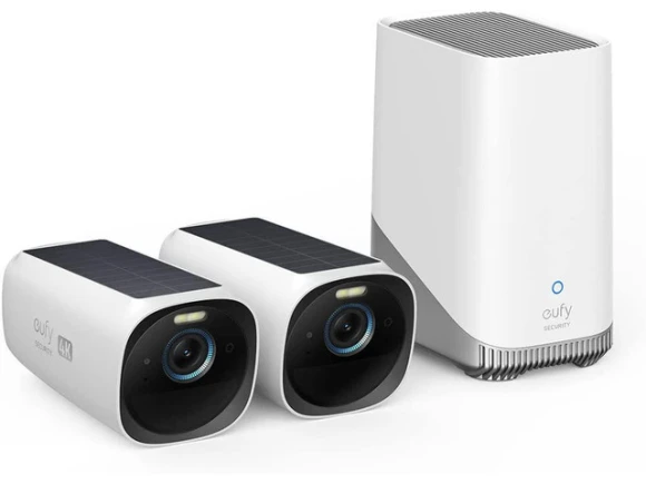 4K Wireless Outdoor Security Camera Kit with Solar Panel — Security Camera, eufy