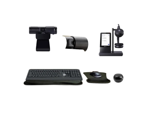 Dual UC Wireless Bluetooth Headset with Multitouch Console — Wireless Earbuds, Yealink