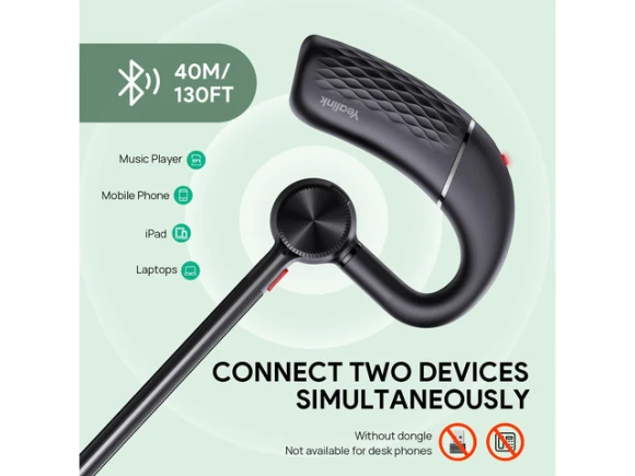 Mono Wireless Earpiece — Wireless Earbuds, Yealink